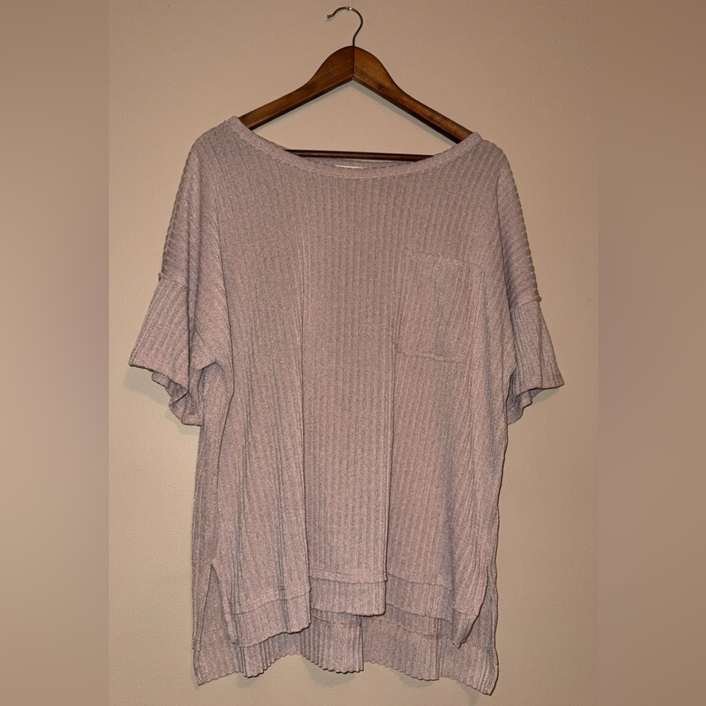 1.4.3. Story by Line Up Textured Knit Top in Light Beige